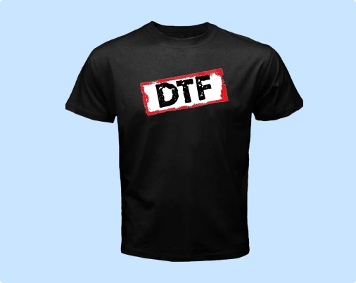 DTF printed t shirts